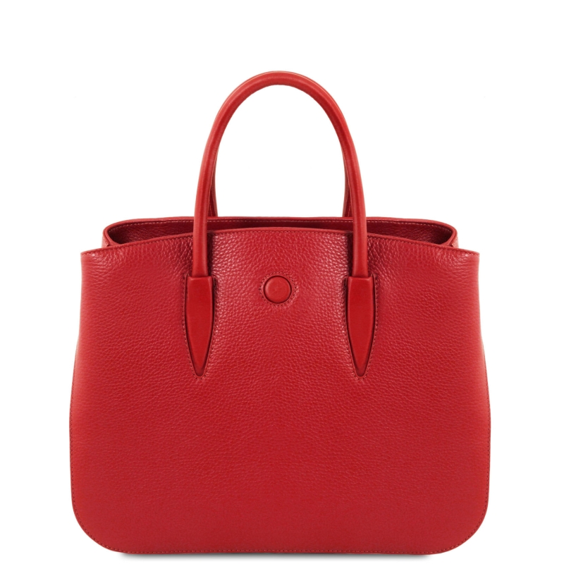 Leder-Handtasche Camelia rot Leder-Handtasche Camelia rot
